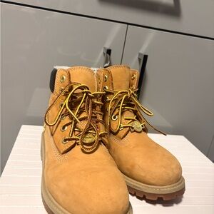 Timberland Kids Boots with Gold Laces